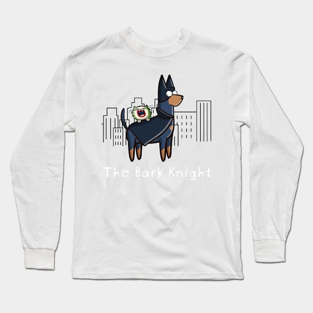 The Bark Knight Long Sleeve T-Shirt by IrmaBonet